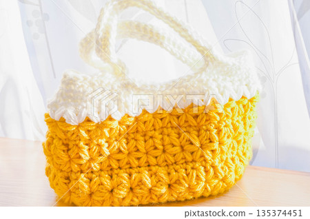 Hand-knitted bags Hand-knitted bags 135374451