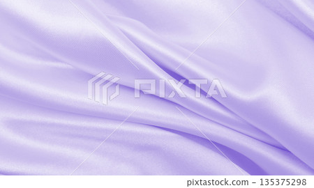 Smooth elegant lilac silk or satin texture as wedding background. Luxurious background design 135375298