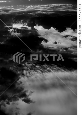 Monochrome Clouds In Black And White 135375324