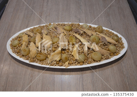 Moughrabieh is a popular dish in the Lebanese cuisine 135375430