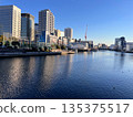 在晴朗的日子裡，可以看到天王洲島運河和福來橋。 135375517