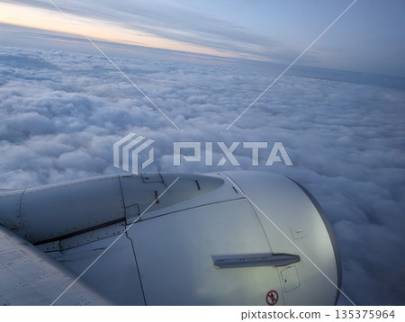 Cloud seen from an airplane Cloud seen from an airplane 135375964