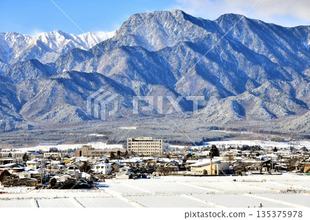 有明山景色 / 池田町公所及安住醫院（長野縣池田町）[2026.1] 135375978