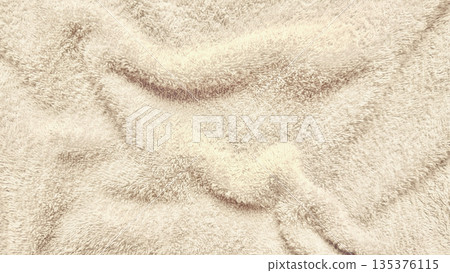 soft creamy beige fluffy fabric texture with gentle waves closeup serene neutral background for wallpaper or banner copy space soft creamy beige fluffy fabric texture with gentle waves closeup serene neutral background for wallpaper or banner copy space 135376115