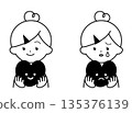 心形女孩（黑白） 135376139