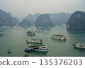 View of Halong Bay from a cruise ship 135376203