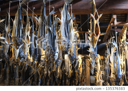 Dried salmon Dried salmon 135376383