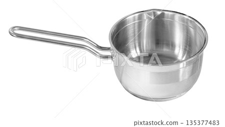 Stainless steel milk pan cookware with transparent background Stainless steel milk pan cookware with transparent background 135377483