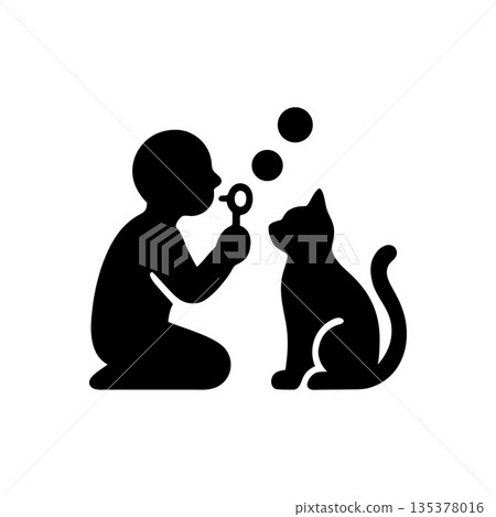 Joyful Playful Bubbles Bonding Icon Joyful Playful Bubbles Bonding Icon 135378016