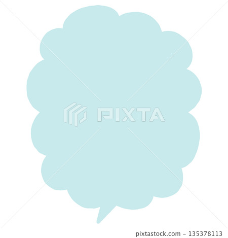 A simple, hand-drawn, vertical, downward-facing speech bubble (light blue, no border) A simple, hand-drawn, vertical, downward-facing speech bubble (light blue, no border) 135378113