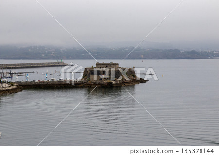 Exploring a View of San Anton Castle in the Port of Coruna Exploring a View of San Anton Castle in the Port of Coruna 135378144