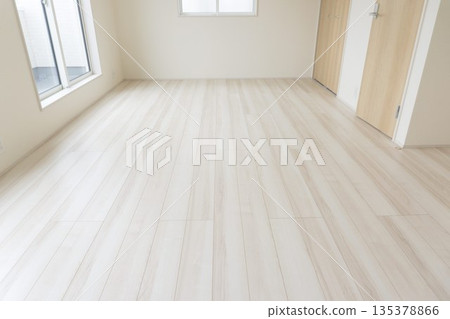 Newly built house, flooring, bedroom 135378866