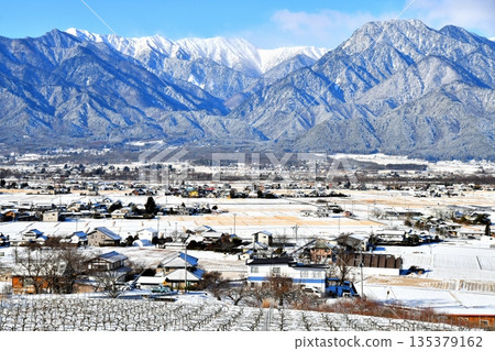 橫筒山和有明山景色（長野縣池田町）[2026.1] 135379162