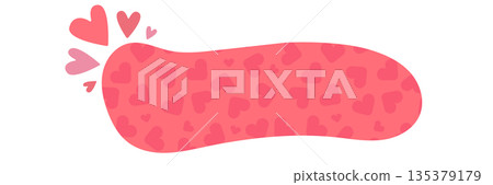 Pink Valentines day speech bubble with hearts. Valentines day banner, poster, social media post layout, quiz backdrop, square banner design template set. abstract pink love shape Pink Valentines day speech bubble with hearts. Valentines day banner, poster, social media post layout, quiz backdrop, square banner design template set. abstract pink love shape 135379179