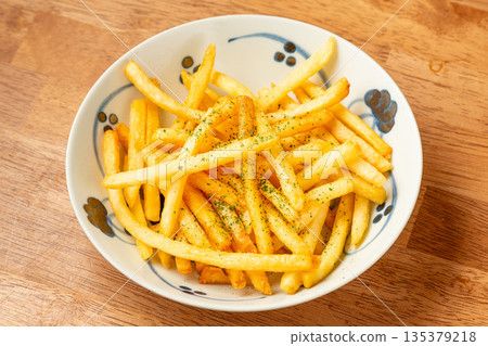 French fries, a classic side dish 135379218