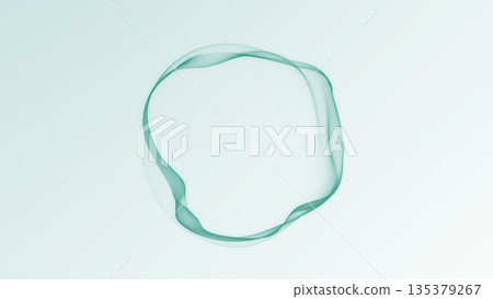 Abstract white and green glowing gradient sphere with soft plasma energy and minimal futuristic light flow on clean background. Abstract white and green glowing gradient sphere with soft plasma energy and minimal futuristic light flow on clean background. 135379267