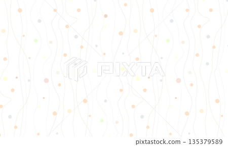 A Japanese-style striped pattern with distorted vertical lines and scattered polka dots. 135379589