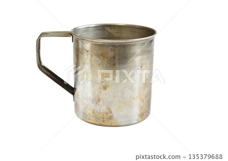 Stainless steel mug. Stainless steel mug. 135379688