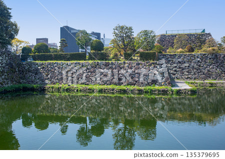 Oita City Hall and Fuuchi Jyoen 135379695