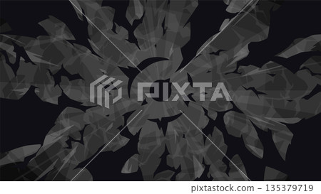 酷炫的放射狀閃電效果背景_黑色_16:9 135379719