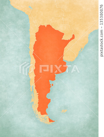 Map of Southern Cone - Argentina Map of Southern Cone - Argentina 135380876