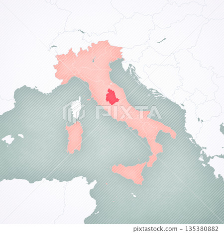 Map of Italy - Umbria 135380882