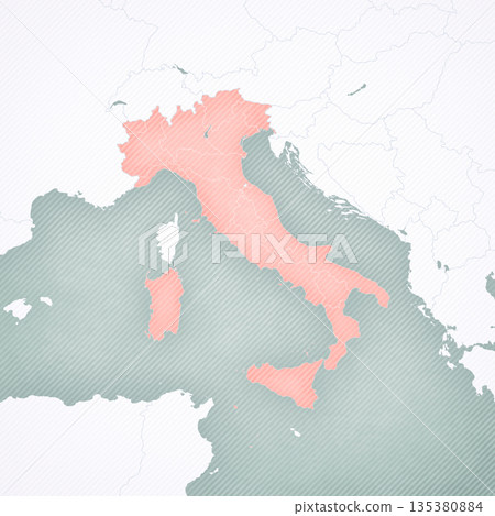 Map of Italy - Regions Map of Italy - Regions 135380884