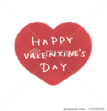 情人節紅色愛心字母 135381030