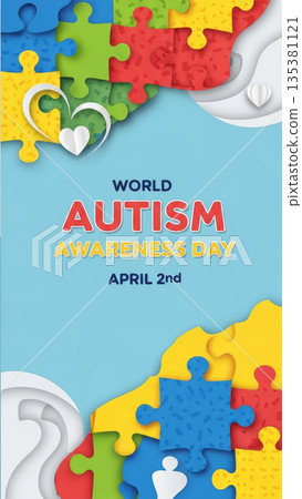 World autism awareness day puzzle design for april 2nd 135381121