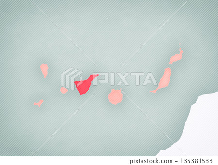Map of Canary Islands - Tenerife 135381533