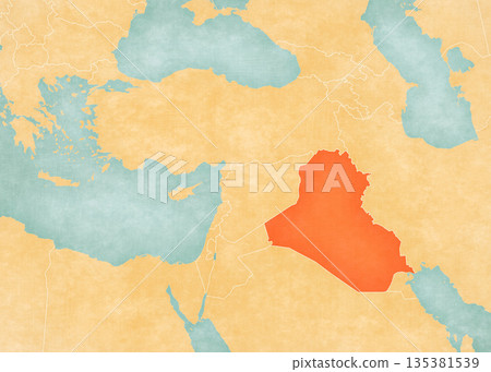 Map of Near East - Iraq Map of Near East - Iraq 135381539