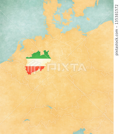 Map of Germany - Rhineland-Palatinate Map of Germany - Rhineland-Palatinate 135381572