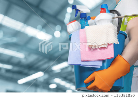Sparkling space cleaning. Sparkling space cleaning. 135381850
