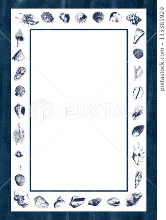 Tropical underwater style frame of corals and seashells collection Isolated on white background. Border for interior design, prints, fabric or background. Tropical underwater style frame of corals and seashells collection Isolated on white background. Border for interior design, prints, fabric or background. 135381929