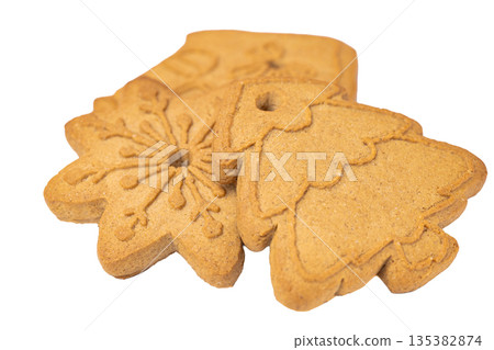 gingerbread cookie isolated gingerbread cookie isolated 135382874