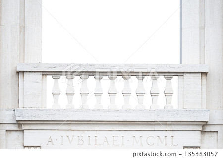 Beautiful balcony isolated 135383057