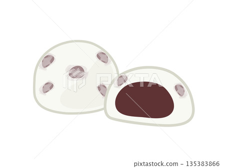 看起來很美味的豆子大福 135383866
