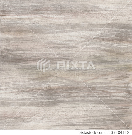 A background with a gray wooden board. Watercolor illustration of light wood with a natural pattern. Textured beige background for your design. 135384150