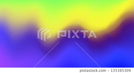 Trendy abstract rainbow blurred background. Smooth watercolor vector illustration for web, template, posters, card, banner. Pastel colors gradient mesh pattern 135385309