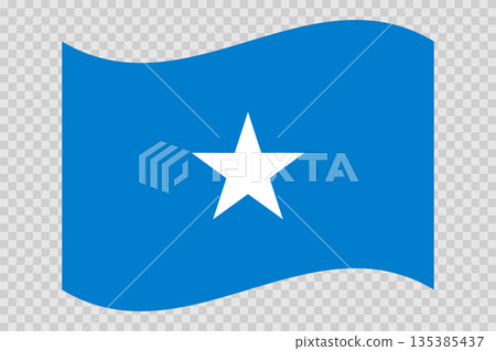 Flag of Somalia. Somali national symbol in official colors. Template icon. Vector background Flag of Somalia. Somali national symbol in official colors. Template icon. Vector background 135385437