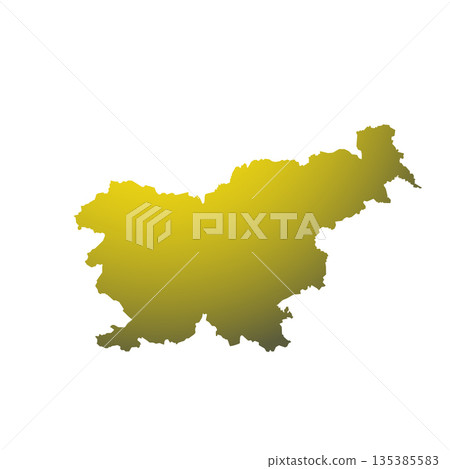 Map of Slovenia, sign silhouette. World Map Globe. Vector Illustration isolated on white background. Europe continent Map of Slovenia, sign silhouette. World Map Globe. Vector Illustration isolated on white background. Europe continent 135385583
