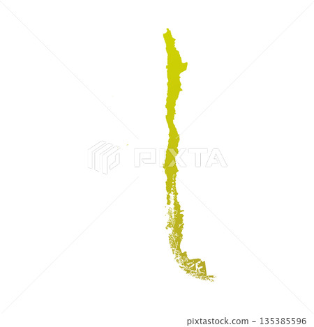 Map of Chile, sign silhouette. World Map Globe. Vector Illustration isolated on white background. South America continent 135385596
