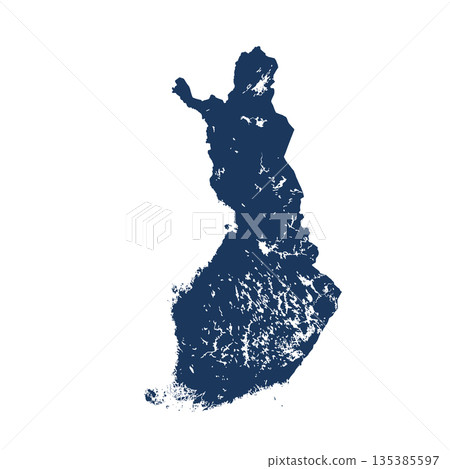 Map of Finland, sign silhouette. World Map Globe. Vector Illustration isolated on white background. Europe continent Map of Finland, sign silhouette. World Map Globe. Vector Illustration isolated on white background. Europe continent 135385597