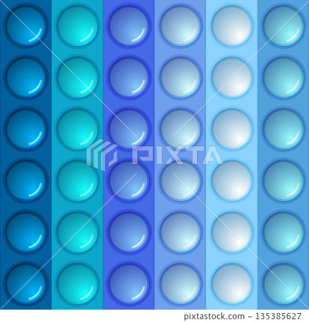 Seamless pattern with trendy game pop it, simple dimple. Rainbow fidget toy. Colorful antistress background. Doodle style. Bubbles popping square shape Seamless pattern with trendy game pop it, simple dimple. Rainbow fidget toy. Colorful antistress background. Doodle style. Bubbles popping square shape 135385627