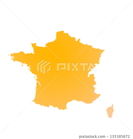 Map of France, sign silhouette. World Map Globe. Vector Illustration isolated on white background. Europe continent Map of France, sign silhouette. World Map Globe. Vector Illustration isolated on white background. Europe continent 135385672