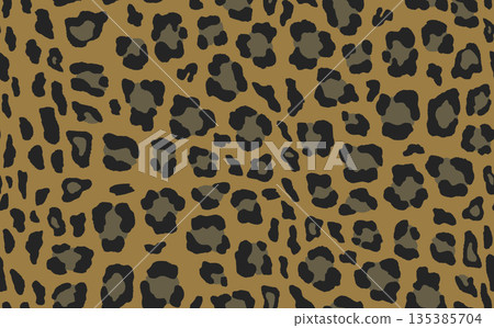 Abstract modern leopard seamless pattern. Animals trendy background. Color decorative vector stock illustration for print, card, postcard, fabric, textile. Modern ornament of stylized skin Abstract modern leopard seamless pattern. Animals trendy background. Color decorative vector stock illustration for print, card, postcard, fabric, textile. Modern ornament of stylized skin 135385704
