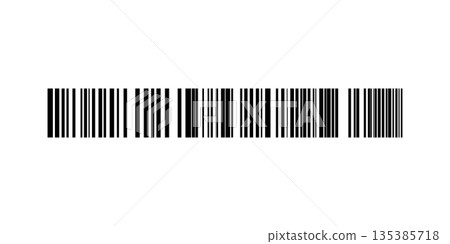 Barcode isolated on color background. Code stripes sticker. Barcode labels, customers qr code Barcode isolated on color background. Code stripes sticker. Barcode labels, customers qr code 135385718