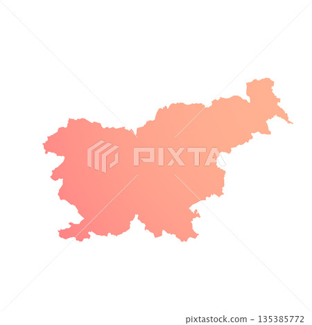 Map of Slovenia, sign silhouette. World Map Globe. Vector Illustration isolated on white background. Europe continent Map of Slovenia, sign silhouette. World Map Globe. Vector Illustration isolated on white background. Europe continent 135385772