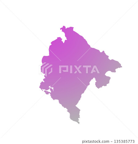 Map of Montenegro, sign silhouette. World Map Globe. Vector Illustration isolated on white background. Europe continent Map of Montenegro, sign silhouette. World Map Globe. Vector Illustration isolated on white background. Europe continent 135385773
