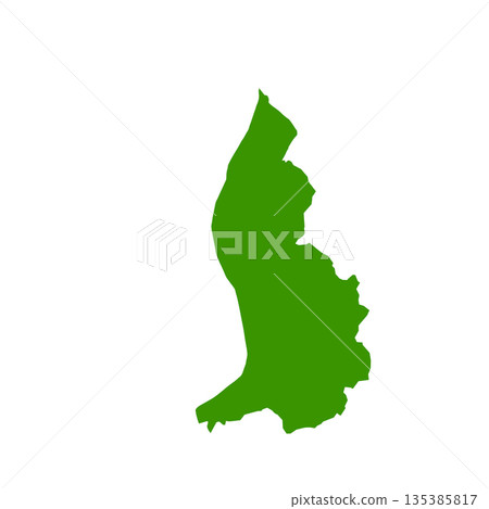 Map of Liechtenstein, sign silhouette. World Map Globe. Vector Illustration isolated on white background. Europe continent Map of Liechtenstein, sign silhouette. World Map Globe. Vector Illustration isolated on white background. Europe continent 135385817